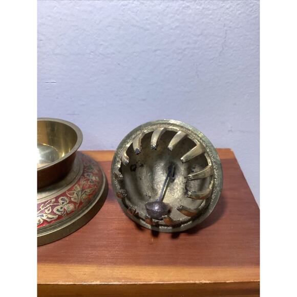 Enamel Brass Pitcher Elephant Claw Bell Made In India - Picture 10 of 11